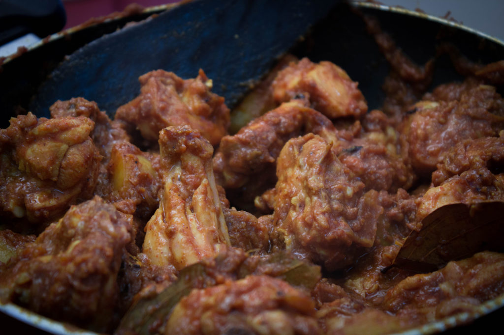 Home style Bengali Chicken Curry with Potatoes