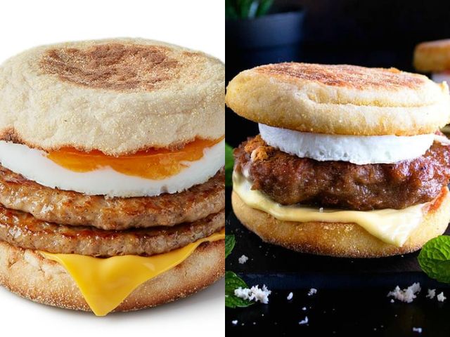 sausage and egg mcmuffin